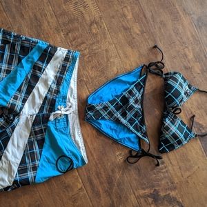 O'Neill bikini and Boardshort set!